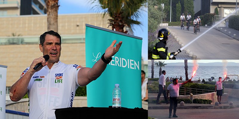 BICIKLOM OD PRAGA DO SPLITA Vlasnik hotela Le Meridien Lav svečano dočekan u Podstrani