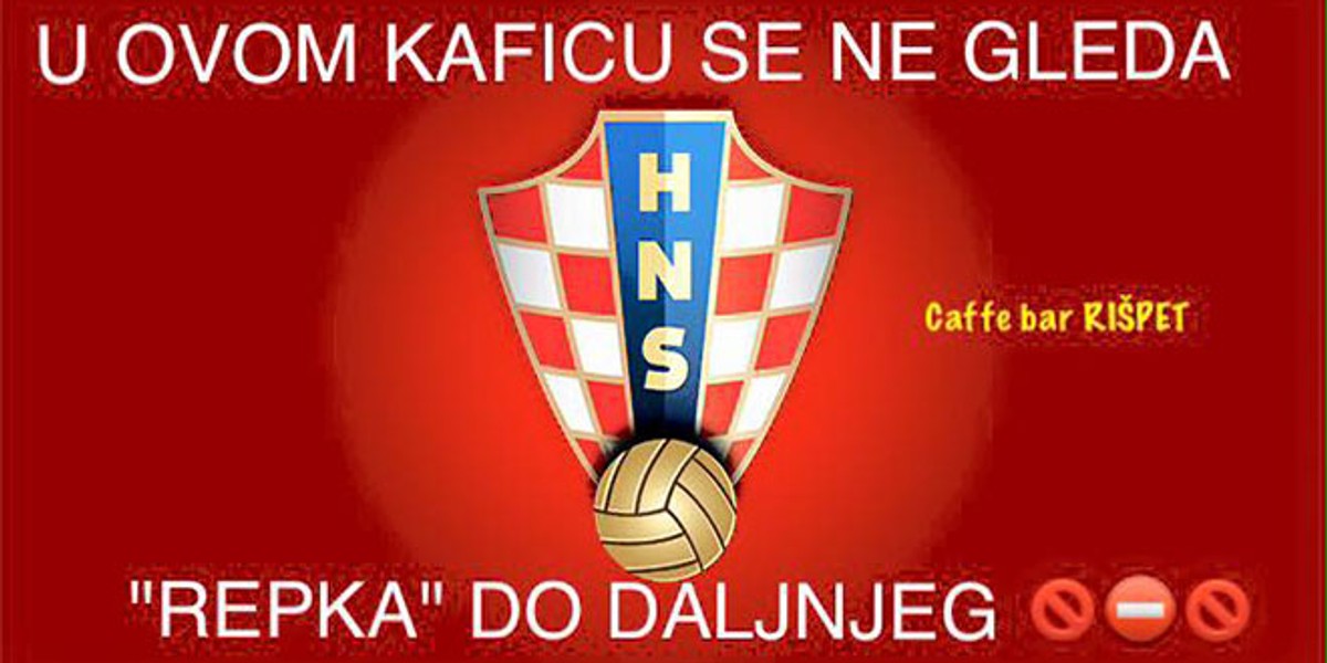 UŽIVO Kafić 'Mali gusar' u Omišu časti sve koji su došli ne gledati utakmicu