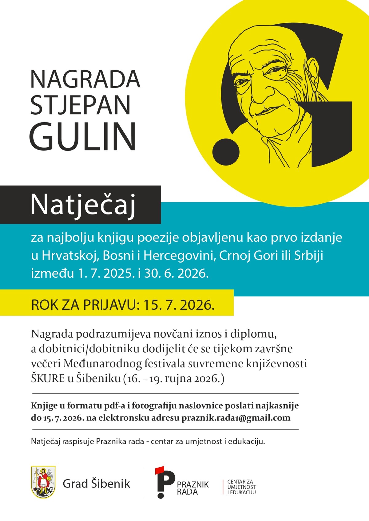 ŠKURE raspisale natječaj za Nagradu Stjepan Gulin