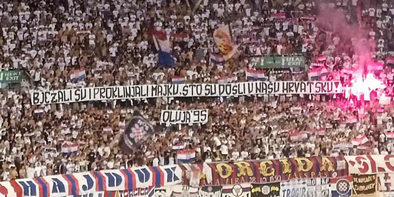 Torcida podigla poruku u čast Oluji