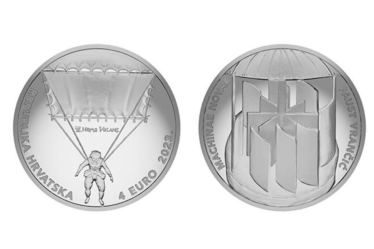 Faust Vrančić zadužio je svijet svojim izumima, kojima su sad posvećene dvije nove numizmatičke kovanice