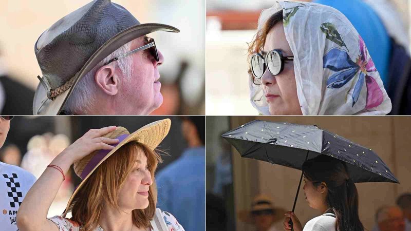 FOTOGALERIJA Slamnati šeširi, marame i kacige: Ovako Split preživljava prve vrućine