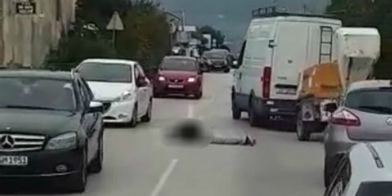 KAŠTELA Čovjek leži nasred ceste između Kambelovca i Lukšića