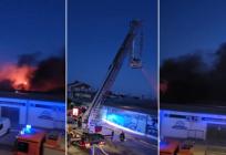 VIDEO Pogledajte kako se gasi požar vrtnog centra u Kaštelima