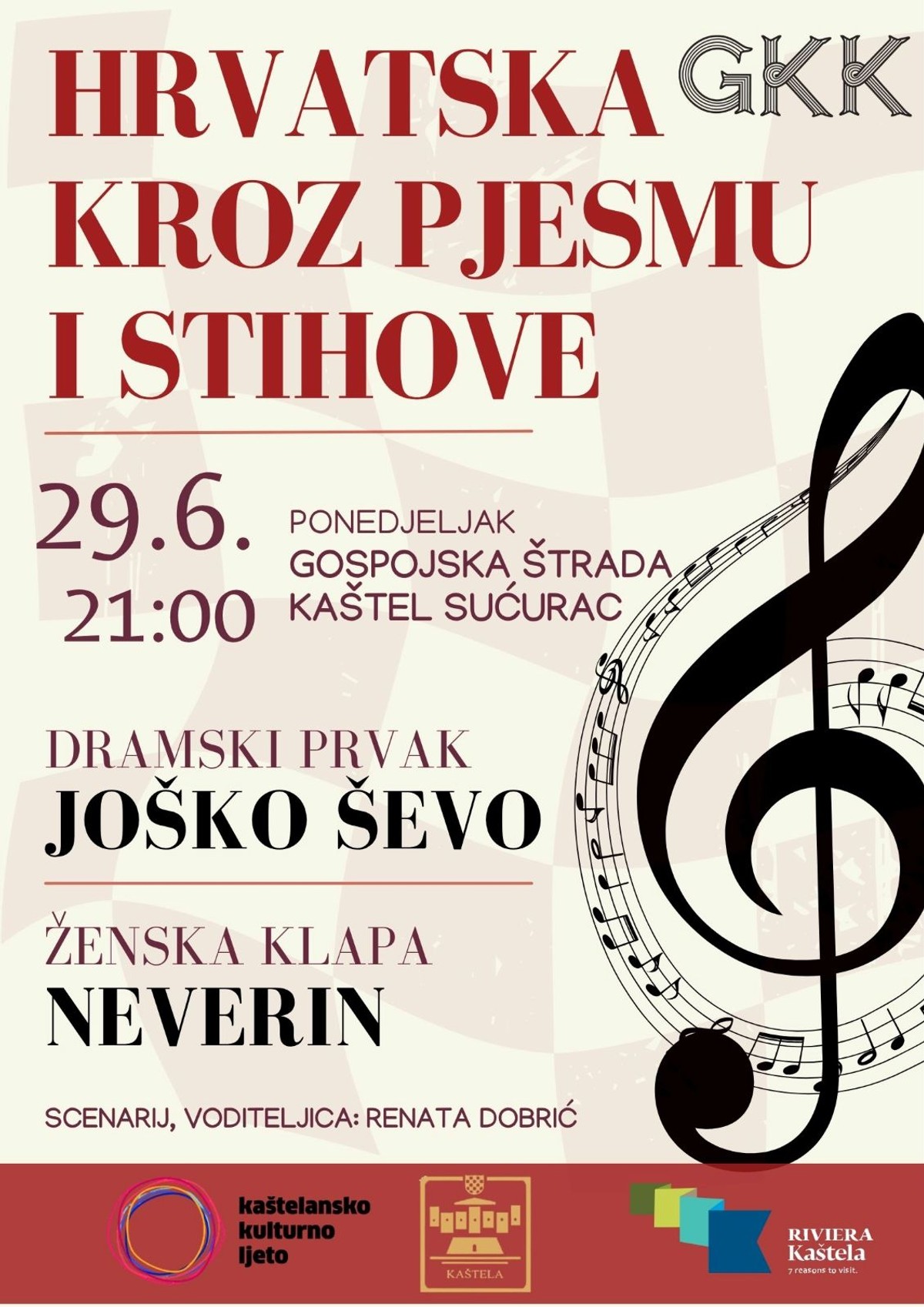 'Hrvatska kroz pjesmu i stihove' s Joškom Ševom i klapom Neverin