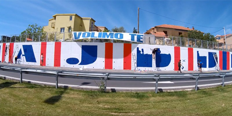 VIDEO Pogledajte kako je nastao jedan od najvećih murala u čast 'bijelih'