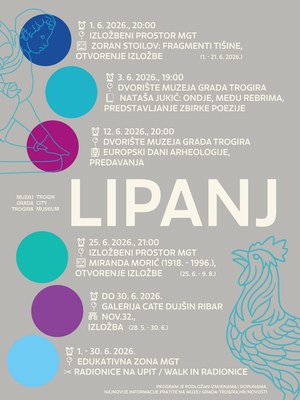Lipanjska doza kulture u Muzeju grada Trogira