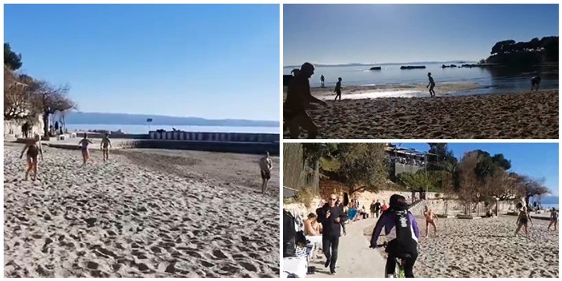 VIDEO Picigin i kupanje usred 'zime' u Splitu! 