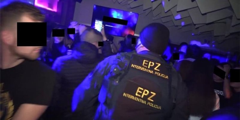 VIDEO: U policijskoj raciji u noćnom klubu zatečena osoba zaražena koronom kojoj je određena mjera liječenja u kući