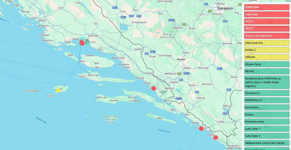 Dim iz BiH guši Dalmaciju: Dubrovnik ponovno pod udarom, evo kakvo je stanje u Splitu