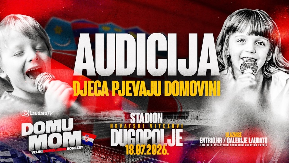 Krenula audicija za talentiranu djecu koja će zapjevati sa svojim idolima na velikom koncertu Domu mom