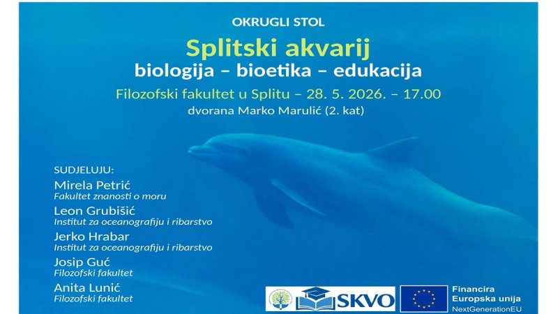 Filozofski fakultet poziva na okrugli stol o izgradnji akvarija na Žnjanu