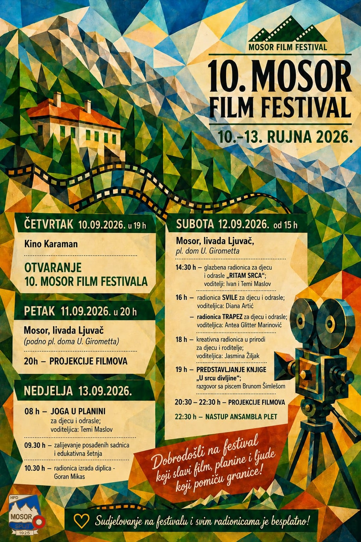 Mosor Film Festival slavi 10. izdanje uz filmove pod zvijezdama