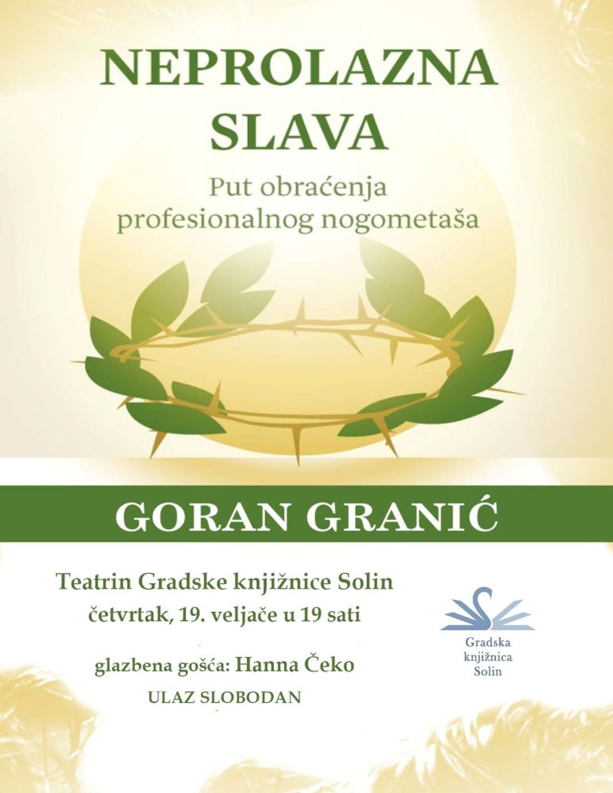 Knjiga Gorana Granića 'Neprolazna slava' predstavlja se u Solinu