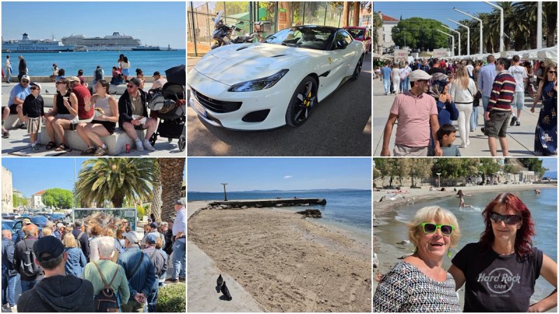 FOTO Split je danas bio pun turista, a u sunčanom danu uživali su i domaći