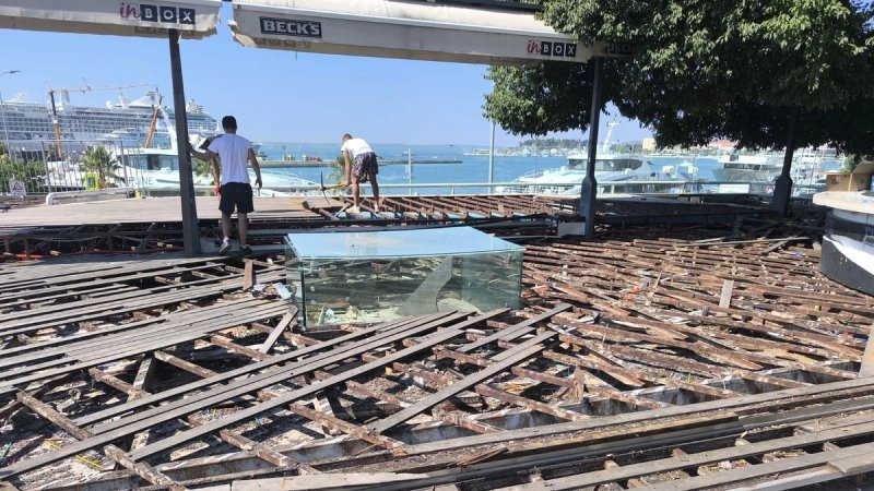 KONAČNO Uklanja se štekat poznatog kluba na Obali kneza Domagoja!