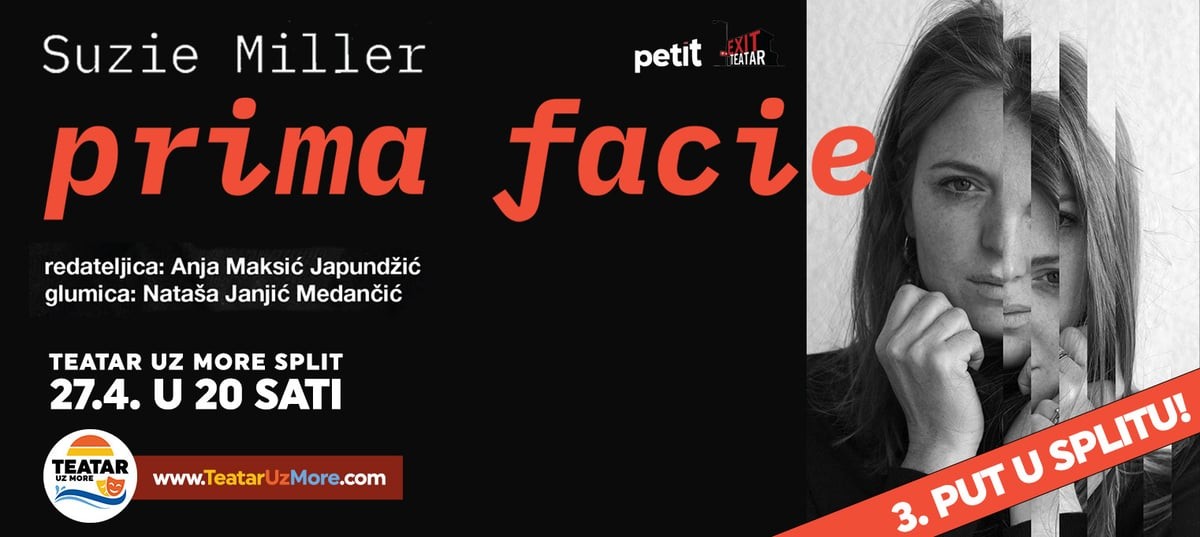 Rasprodana i druga splitska izvedba monodrame 'Prima facie', puštene ulaznice za treću