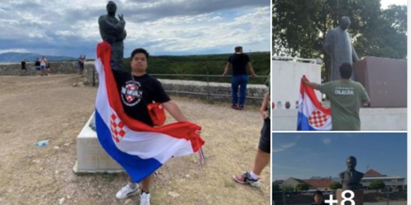 KINEZ USTAŠA Odlazi iz Hrvatske i poručuje: 'Franjo Tuđman naš je najveći heroj, Katarina Peović je najveći zločinac, a ružna žena bit će samo u paklu'