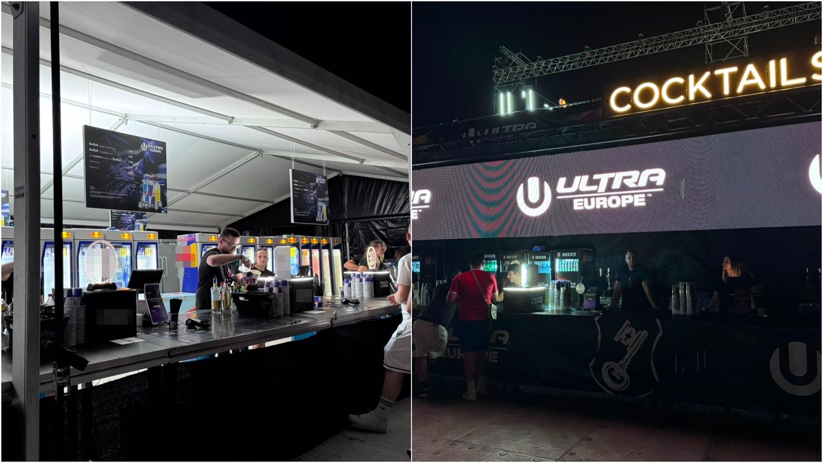 FOTO Pogledajte cijene na Ultri: Za litru koktela 42 eura, burger 18, a voda 6 eura