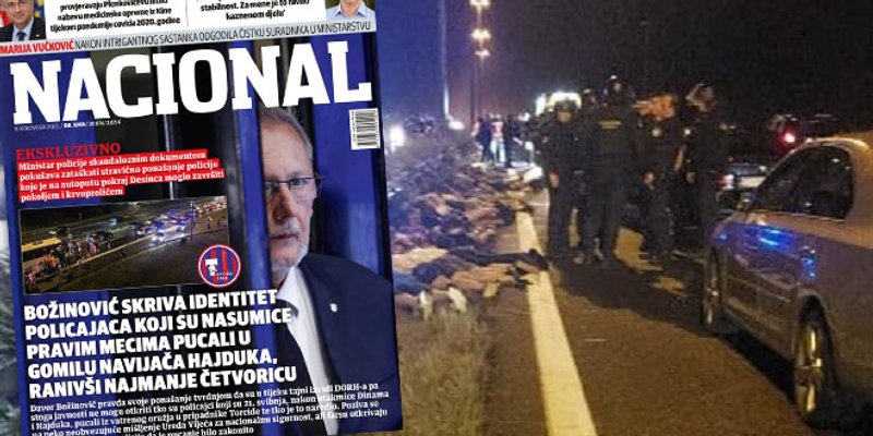 Ministar Božinović istragu oko pucnjave na Desincu proglasio - tajnom