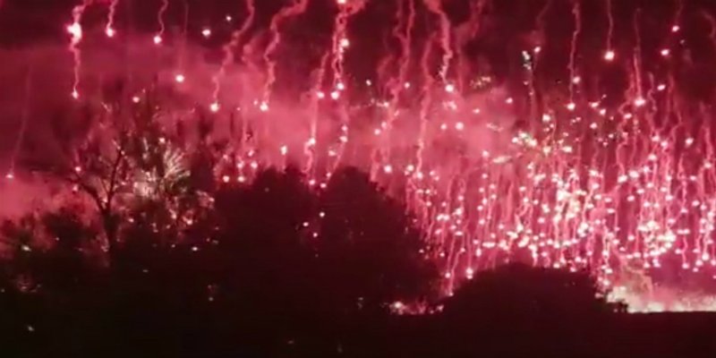 VIDEO Spektakularna bakljada s Katalinića briga