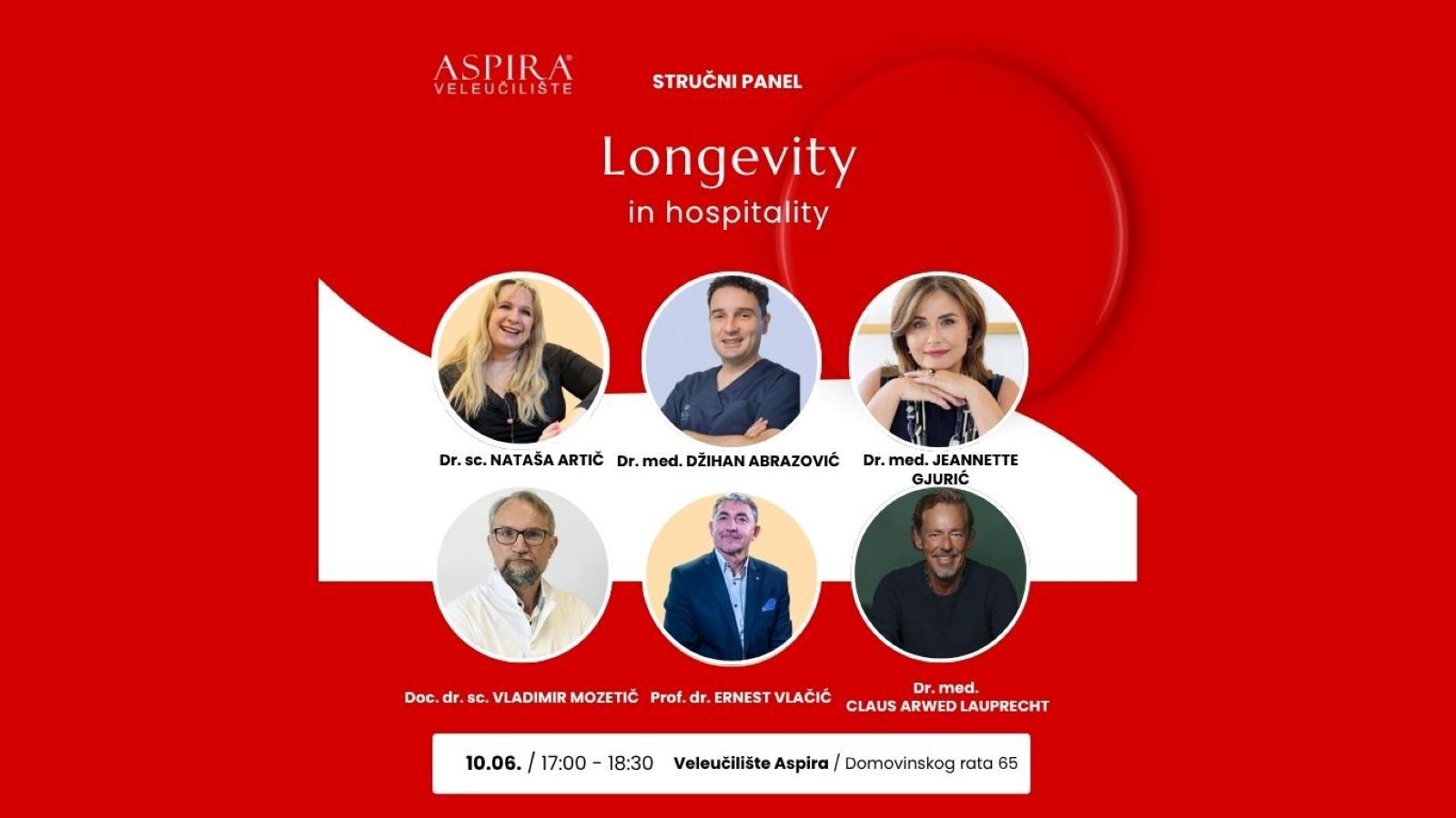 TRENDOVI, INOVACIJE, BUDUĆNOST TURIZMA Stručni panel 'Longevity in Hospitality' na Aspiri u Splitu