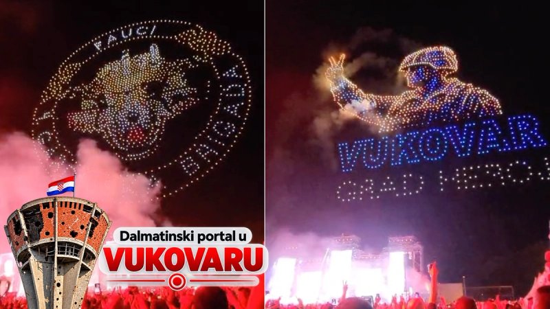VIDEO Poseban dron show u Vukovaru, pogledajte spektakl