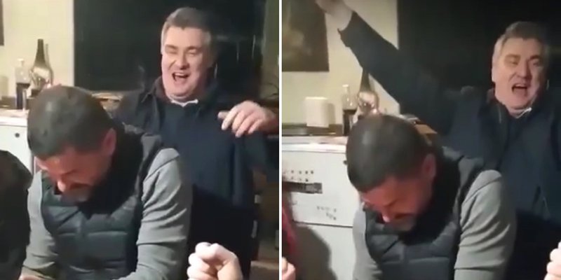 SLAVIO KOD ROĐAKA Predsjednik se raspojasao: 'Večeras je naša fešta'