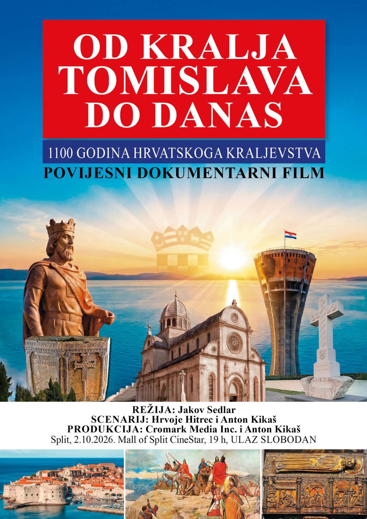 Dokumentarac o kralju Tomislavu sad i u Splitu, donosimo detalje