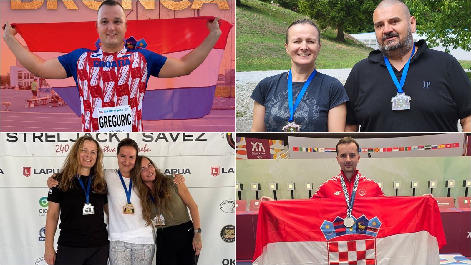 Četvero hrvatskih sportaša osvojilo čak sedam medalja u samo nekoliko dana