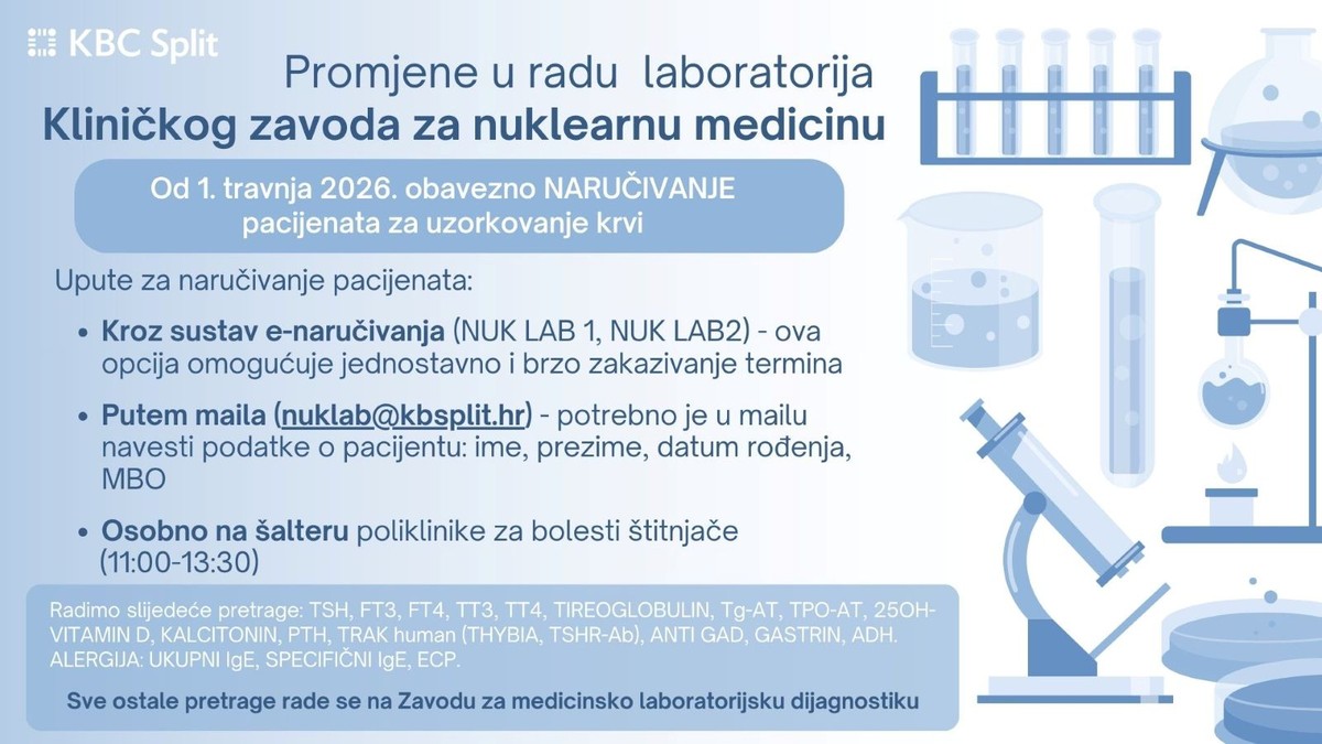 Važna obavijest iz KBC-a Split, uvodi se niz promjena