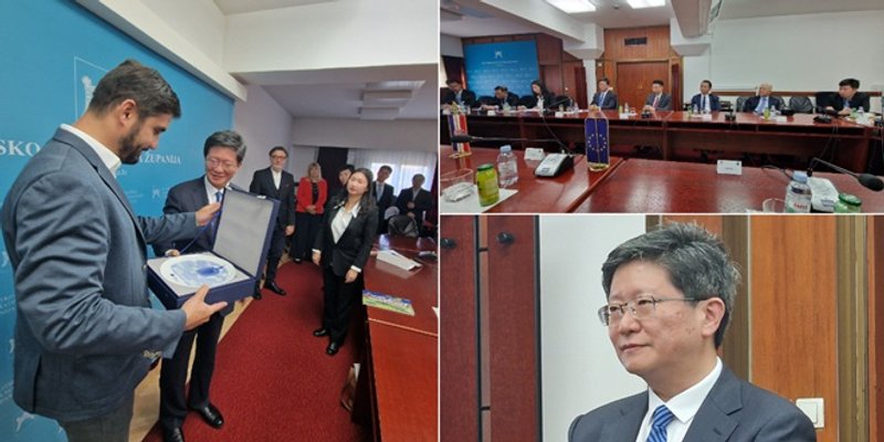 Splitsko-dalmatinski dožupan Čogelja upriličio prijam za predsjednika i vodstvo kineske državne novinske agencije
