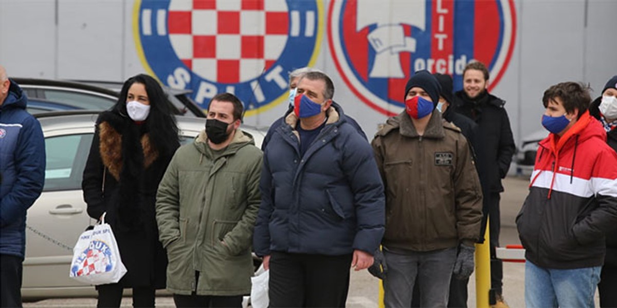 Otvaranje spomenika: 'Nekako je i simbolično da Frane Matošić i njegov kum Bernard Vukas čuvaju Hajduk'