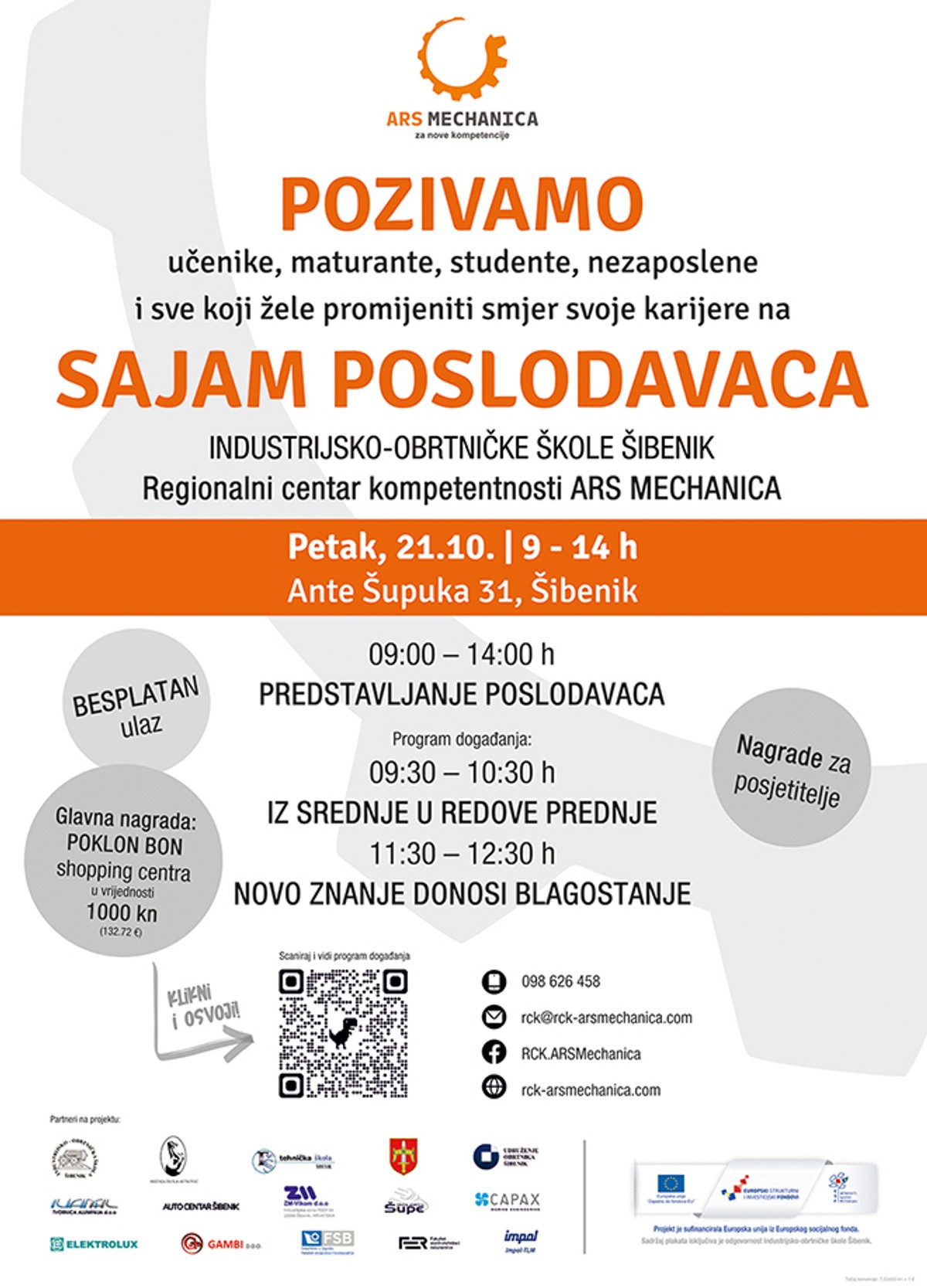 Ne propustite Sajam poslodavaca u šibenskoj Industrijsko-obrtničkoj školi: Posjetitelje očekuju pokloni iznenađenja!