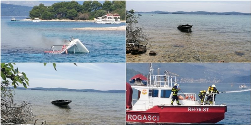 FOTO/VIDEO Požari na plovilima u zadarskom i splitskom akvatoriju