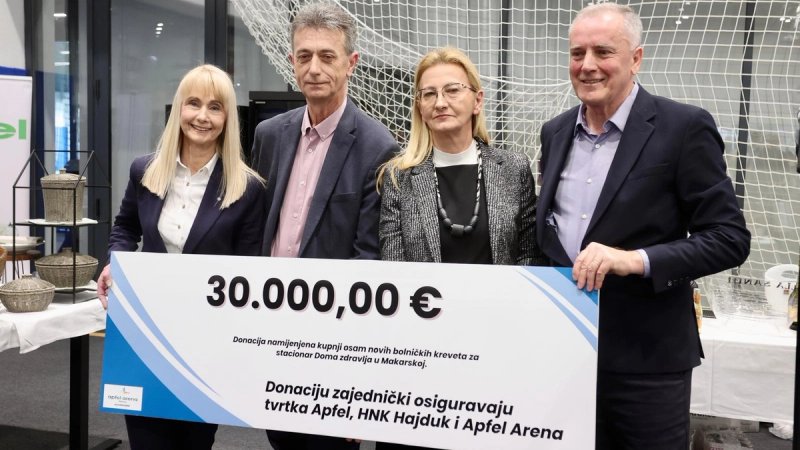 U Apfel Areni uručena donacija za stacionar Doma zdravlja Makarska