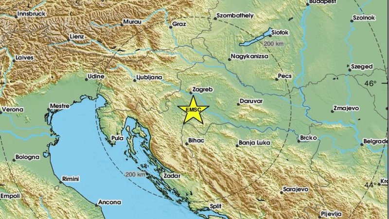 Novi potres na području Petrinje