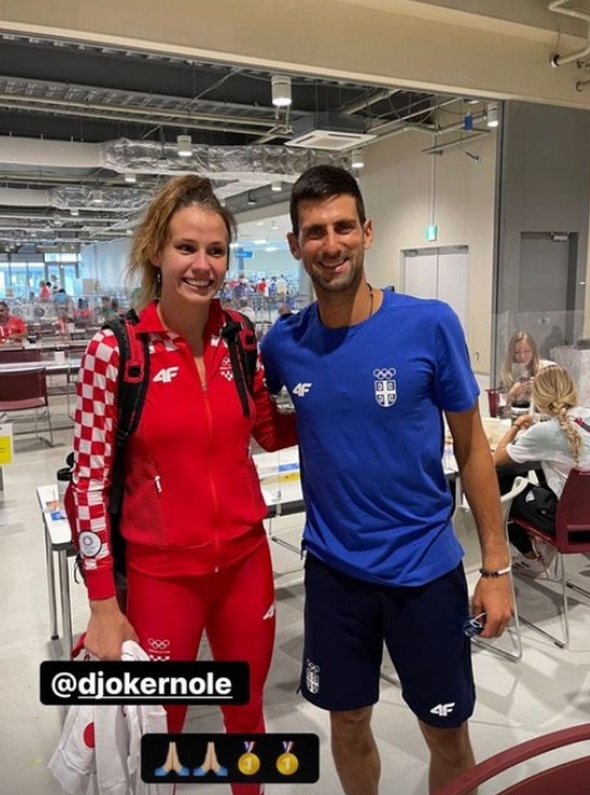 Matea Jelić objavila fotografiju s Đokovićem