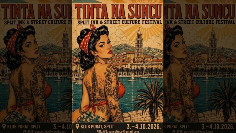 Split dobiva novu manifestaciju: U listopadu se održava prvo izdanje Tattoo Expo festivala 'Tinta na Suncu'