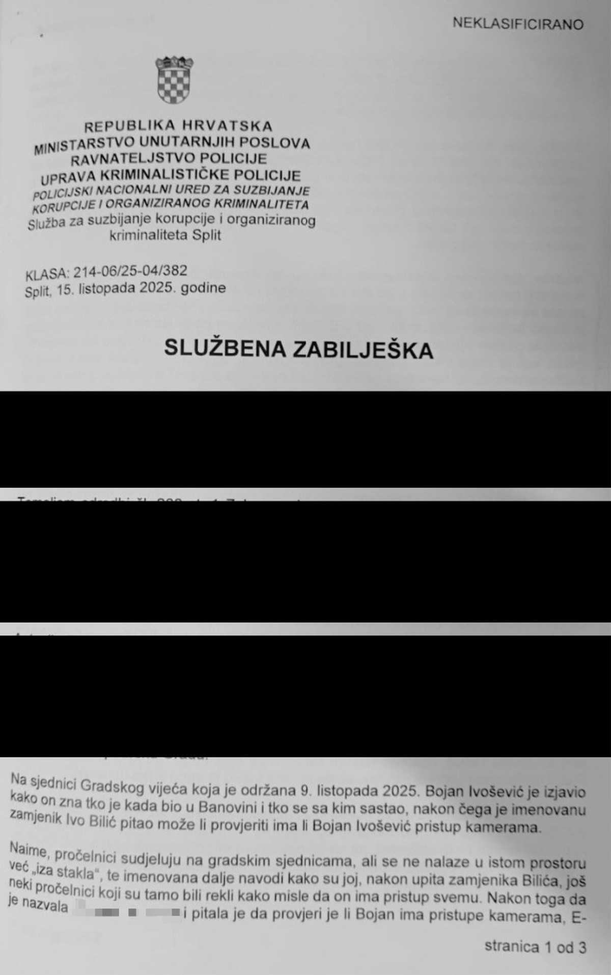 IVOŠEVIĆ OPTUŽUJE 'Evo dokaza da je sastanka u Banovini oko podjele tvrtki i nadzornih odbora ipak bilo'