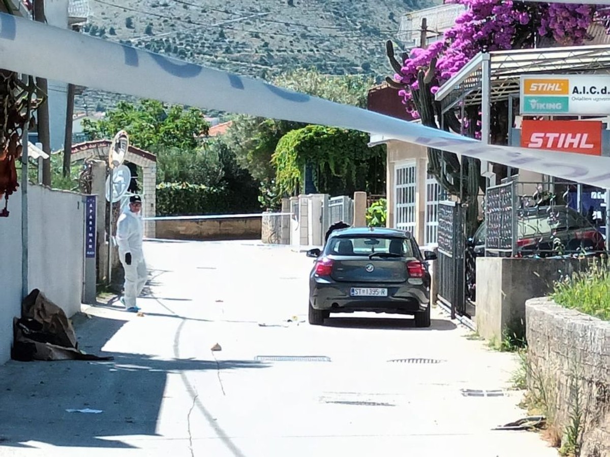 Pokušaj ubojstva u Trogiru - očevid | foto: Veljko Martinović