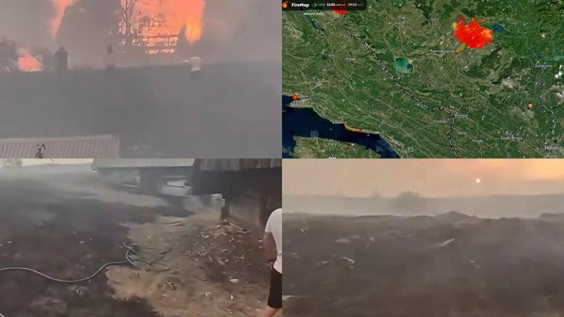 Dalmacija se 'guši' zbog požara u BiH, donosimo detalje borbe s vatrom u susjednoj državi