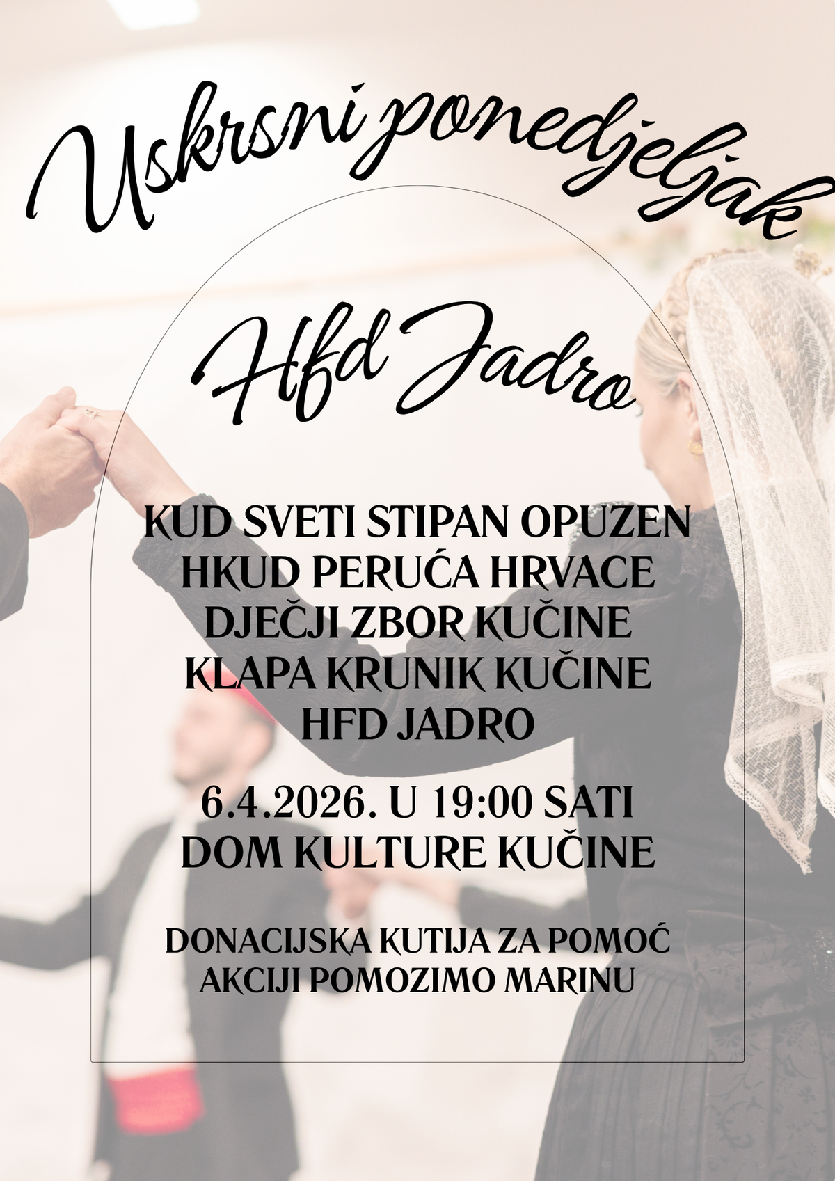 DOK KULTURE KUČINE Na Uskrsni ponedjeljak tradicionalni koncert