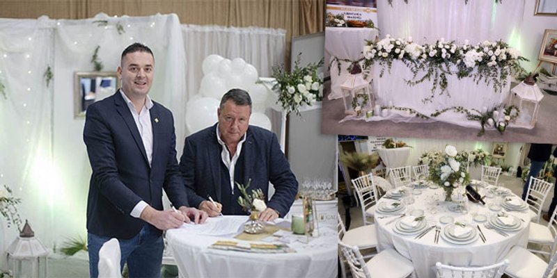 SVEČANO POTPISIVANJE UGOVORA NA WEDDING DAYU Otvorenje panoramskog paviljona na imanju Villa Gala