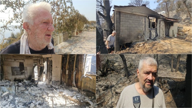 VIDEO Potresne priče nakon požara kod Omiša: 'Cijeli život sam ovo stvarao, a sada nema ničega'