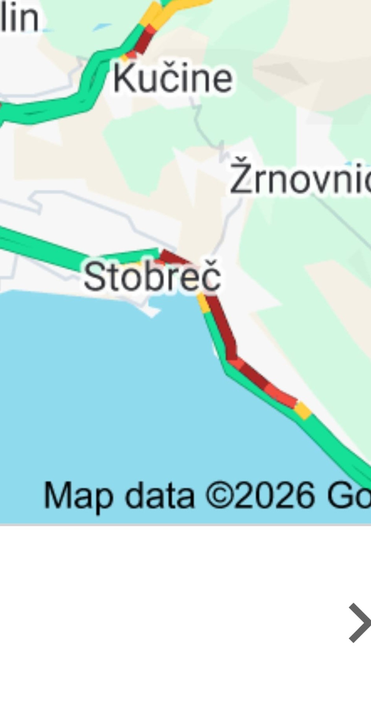 DESETLJEĆA NEBRIGE Jedan sudar, Split blokiran