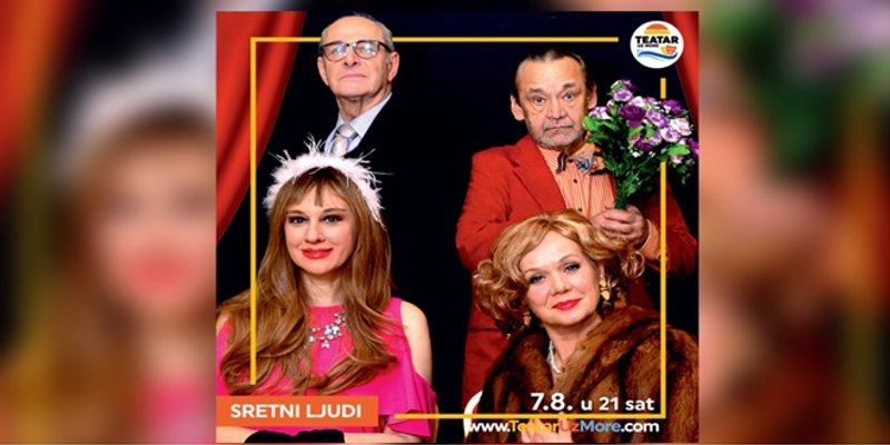 VIDEO: TEATAR UZ MORE Stižu Ksenija Pajić, Siniša Popović, Natalija Đorđević i Mladen Čutura s komedijom 'Sretni ljudi'