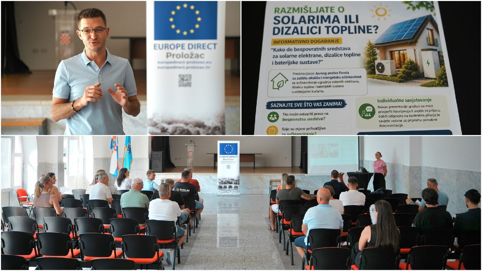 Europe Direct Proložac predstavio građanima mogućnosti sufinanciranja obnovljivih izvora energije u obiteljskim kućama