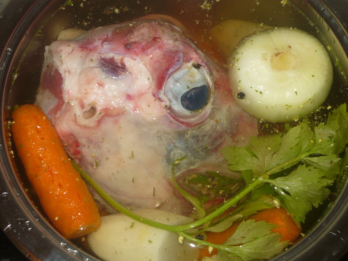 DALMATINSKA KUŽINA Glava ol janca lešo