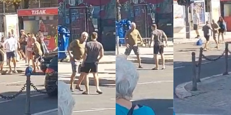 VIDEO Potukli se nasred raskrižja kraj Pazara. Više su radile noge nego šake